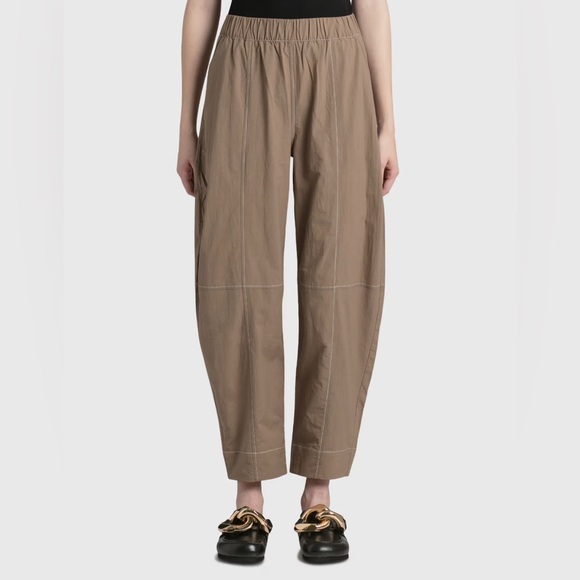 Ganni Pants - Ganni Cotton Crepe Ankle Pants, Size 34 (small), Like New Condition